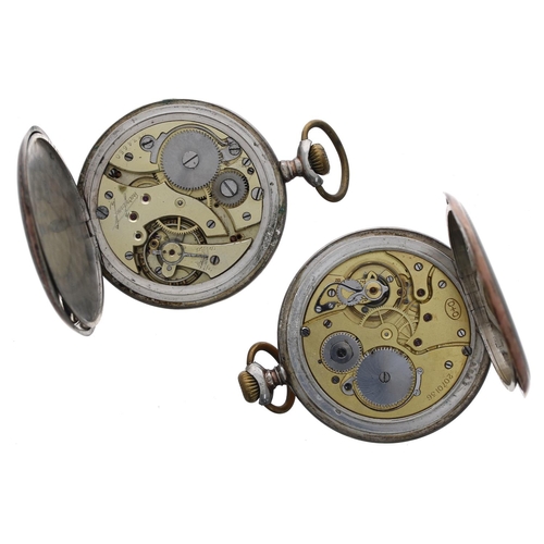 955 - Junghans silver (0.800) lever engine turned pocket watch, signed movement, Arabic numeral dial, the ... 