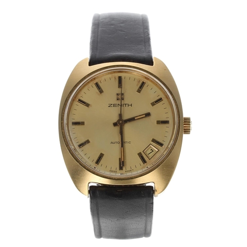 131 - Zenith automatic gold plated and stainless steel gentleman's wristwatch, case no. 20-12xx-3xx, circu... 