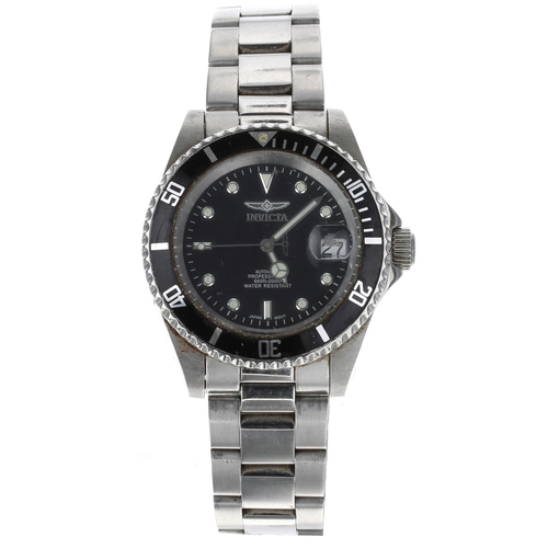 268 - Invicta Pro Diver automatic stainless steel gentleman's wristwatch, reference no. 8926, black dial, ... 