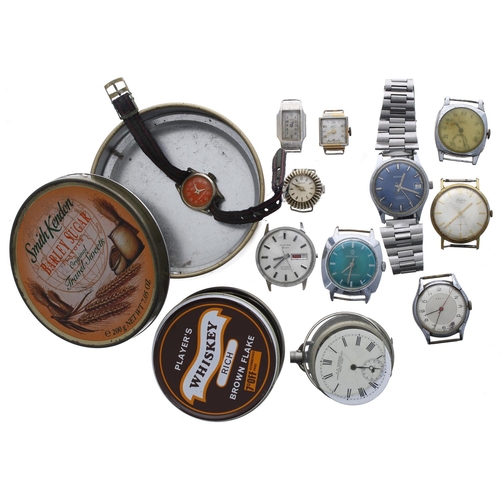 468 - Quantity of assorted wristwatches to include Services, Tell, Perona automatic, Bersay, Lator, Lucern... 