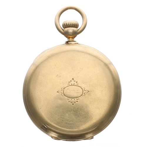 740 - Patek Philippe & Co. for Tiffany & Co.18ct yellow gold hunter pocket watch, no. 25253, Roman... 