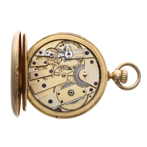 740 - Patek Philippe & Co. for Tiffany & Co.18ct yellow gold hunter pocket watch, no. 25253, Roman... 