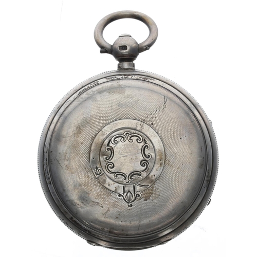 771 - Victorian silver fusee lever pocket watch, Chester 1900, the movement signed BY H. Stone, Leeds, no.... 