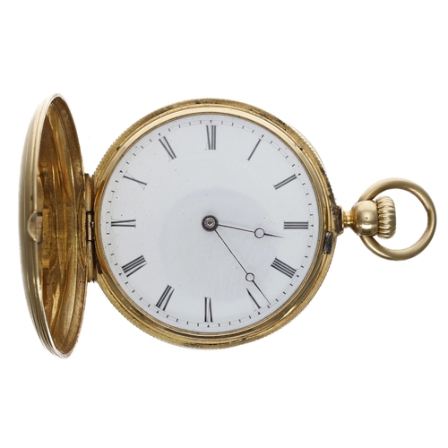 740 - Patek Philippe & Co. for Tiffany & Co.18ct yellow gold hunter pocket watch, no. 25253, Roman... 