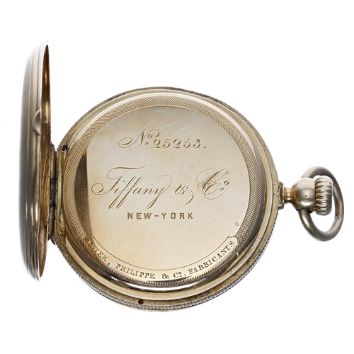 740 - Patek Philippe & Co. for Tiffany & Co.18ct yellow gold hunter pocket watch, no. 25253, Roman... 