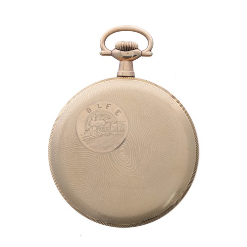 628 - Hamilton Watch Co. gold plated lever set pocket watch, circa 1913, signed 992 21 jewel adjusted 5 po... 