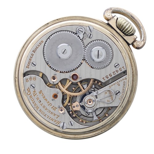 Hamilton pocket watch 992 double clearance roller