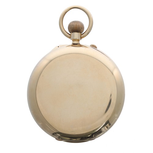 670 - Fine 18ct pocket watch with 'up/down' power reserve indicator, London 1911, the free sprung gilt fro... 