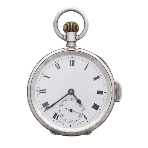 674 - Swiss silver minute repeating pocket watch, import hallmarks Glasgow 1962, gilt movement, no. 152962... 