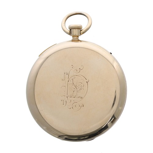 681 - E.J. Dent 18ct quarter repeating duplex half hunter pocket watch, London 1850, the gilt movement sig... 