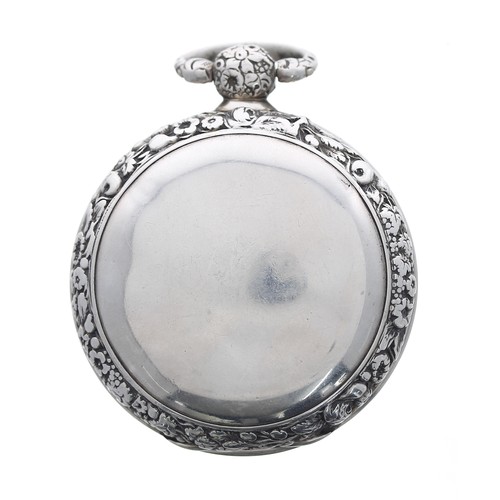 716 - English early 19th century silver fusee rack-lever pocket watch, London 1816, the movement signed Br... 