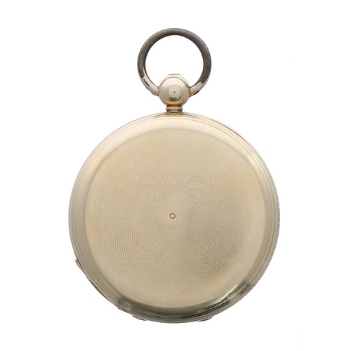 717 - Duplex 18ct half hunter pocket watch, the three-quarter plate movement signed T.F Cooper, 9 Calthorp... 