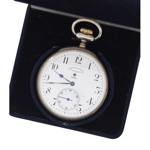 745 - Vacheron & Constantin silver 'Chronometre Royal' lever pocket watch, Chester 1940, signed gilt f... 