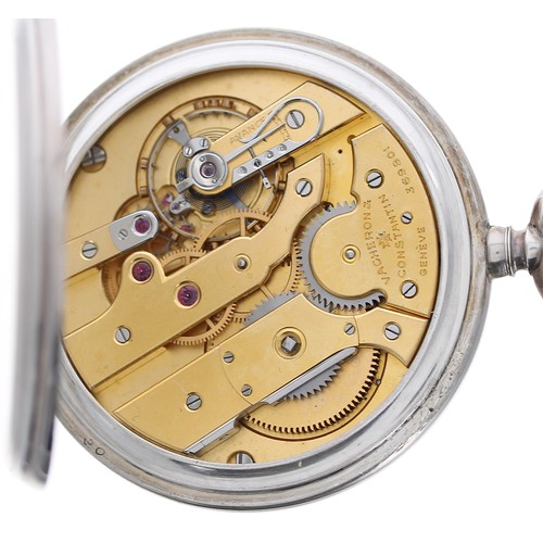 745 - Vacheron & Constantin silver 'Chronometre Royal' lever pocket watch, Chester 1940, signed gilt f... 