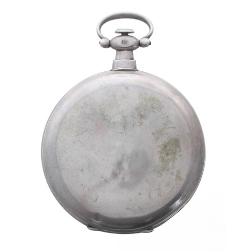 749 - 19th century white metal (.800) centre seconds pocket watch for the Chinese Market by Bovet Fleurier... 