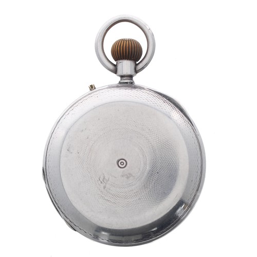 753 - J.W. Benson 'The Keyless Ludgate Watch' silver lever hunter pocket watch, London 1889, signed gilt t... 