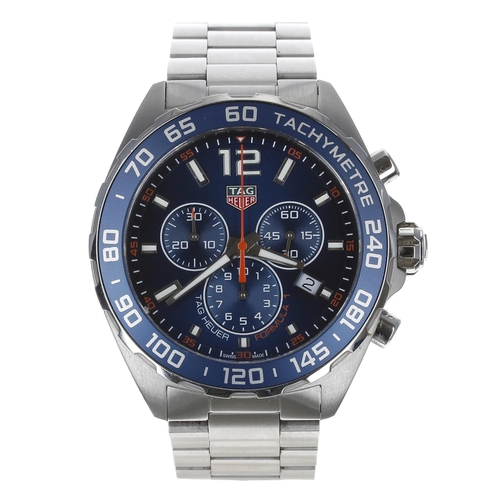 115 - Tag Heuer Formula 1 Chronograph stainless steel gentleman's wristwatch, reference no. CAZ1014, seria... 