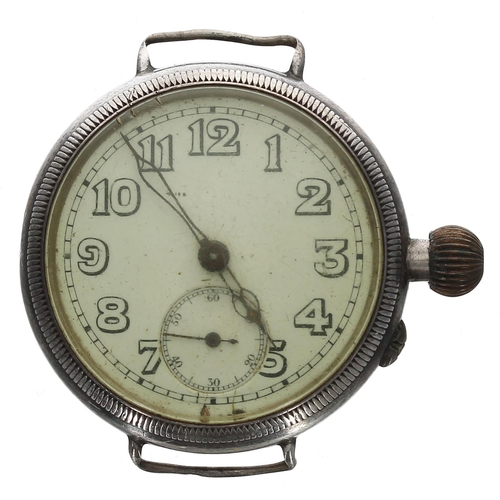 283 - Stauffer & Co. (S&Co) Peerless Borgel cased silver wire-lug gentleman's wristwatch, import h... 