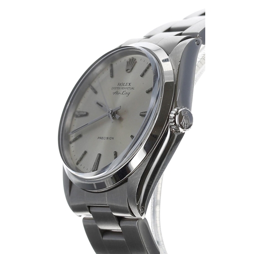 53 - Rolex Oyster Perpetual Air-King Precision stainless steel gentleman's wristwatch, reference no. 5500... 