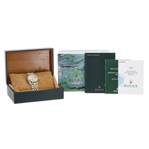 62 - Rolex Oyster Perpetual Datejust gold and stainless steel gentleman's wristwatch, reference no. 16233... 