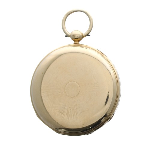 770 - Arnold & Dent 18ct centre seconds duplex pocket watch, London 1832, signed gilt three quarter pl... 