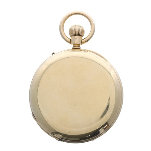 785 - Victorian 18ct half hunter lever pocket watch, London 1879, gilt movement signed John Cashmore, 1, N... 