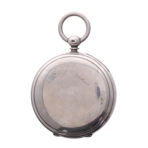 800 - Fine Dent silver pocket chronometer, the fusee movement signed Dent, London, no. 5621, with spring d... 