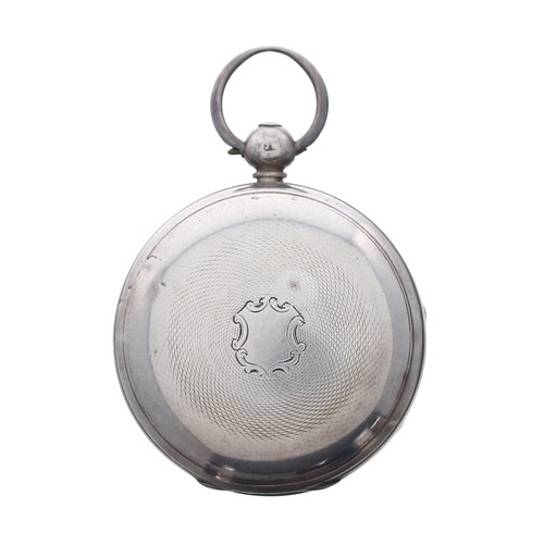 804 - Victorian silver fusee lever pocket watch, London 1855, the movement signed H'y Berthoud, London, no... 