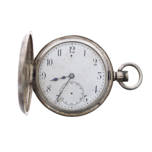 807 - Stauffer & Co. (S&Co.) Peerless silver (0.935) lever half hunter pocket watch, signed gilt f... 