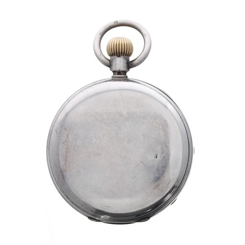 818 - Victorian silver fusee lever pocket watch, London 1881, the movement signed Barraud & Lunds, 41,... 