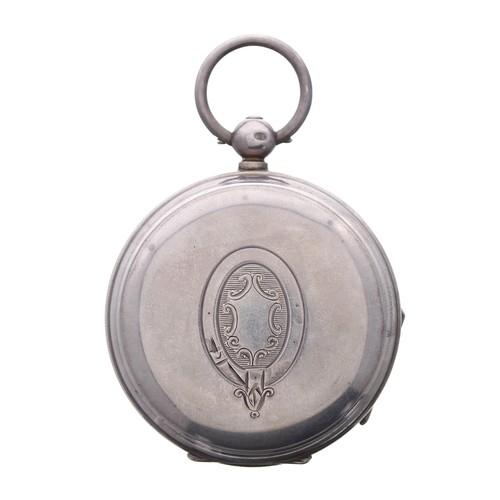 823 - Edwardian silver English lever pocket watch with up/down power reserve, Chester 1905, the movement s... 