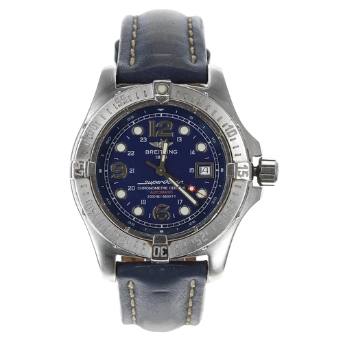 84 - Breitling SuperOcean automatic stainless steel gentleman's wristwatch, reference no. A17390, serial ... 