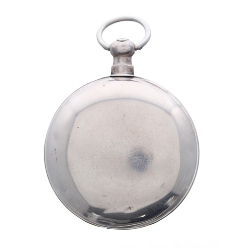 832 - George III silver fusee rack lever hunter pocket watch, Chester 1815, the movement signed Rob't Rosk... 