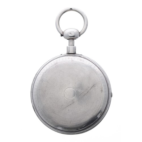 843 - George IV silver quarter repeating hunter pocket watch, London 1823, the movement signed John Grant,... 