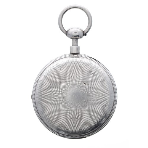 843 - George IV silver quarter repeating hunter pocket watch, London 1823, the movement signed John Grant,... 