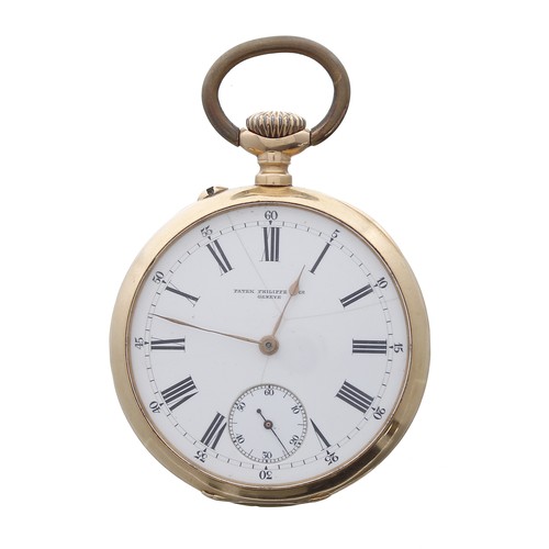 849 - Patek Philippe & Co, Genéve 18ct lever pocket watch, movement no. 102227, case no. 214931, pin-s... 