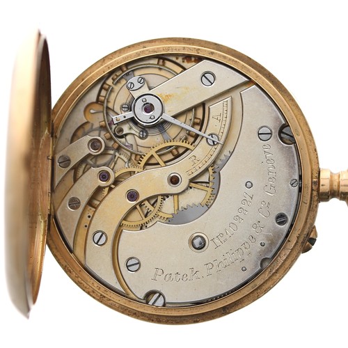 849 - Patek Philippe & Co, Genéve 18ct lever pocket watch, movement no. 102227, case no. 214931, pin-s... 