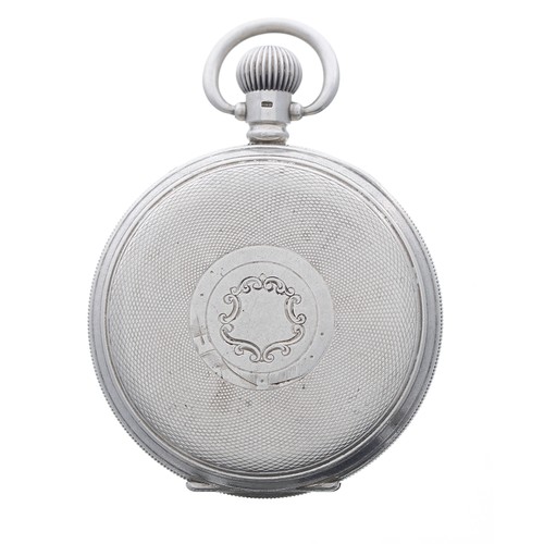 850 - Swiss silver lever half hunter pocket watch, Birmingham 1925, 15 jewel 2 adjust. movement, hinged cu... 