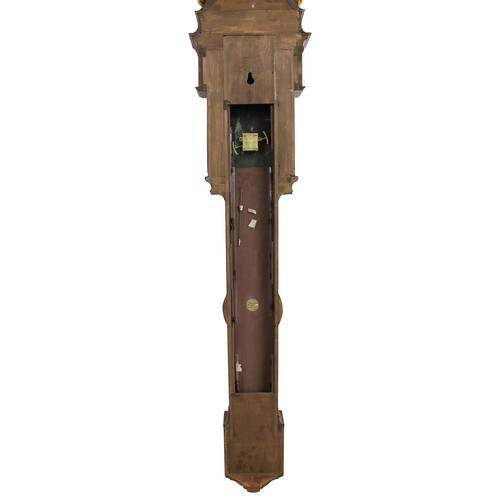 1360 - Fine and rare walnut barometer by John Hallifax of Barnsley, the 8