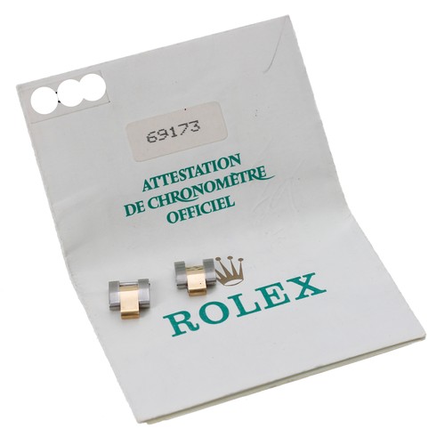 52 - Rolex Oyster Perpetual Datejust gold and stainless steel lady's wristwatch, reference no. 69173, ser... 