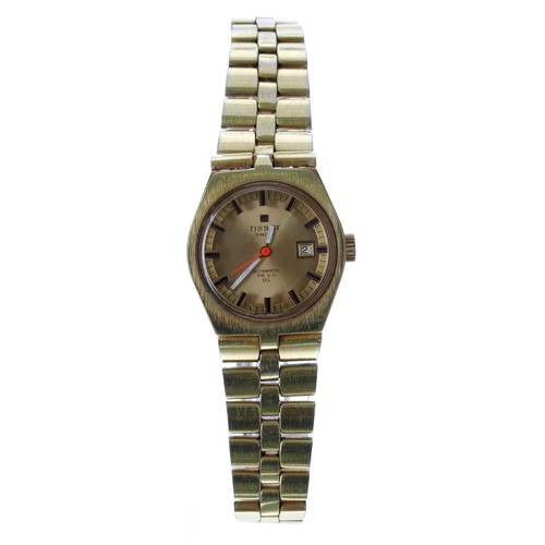 193 - Tissot PR516 automatic gold plated and stainless steel lady's wristwatch, reference no. 38672-2X, ch... 