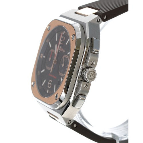 198 - Bell & Ross BR05 Edición Limitada Chronograph automatic 18ct rose gold and stainless steel gentl... 