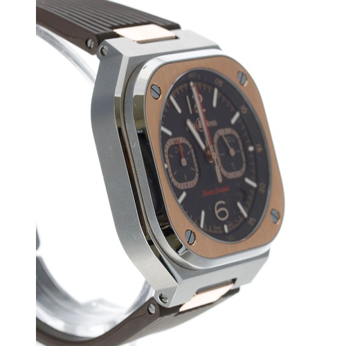 198 - Bell & Ross BR05 Edición Limitada Chronograph automatic 18ct rose gold and stainless steel gentl... 