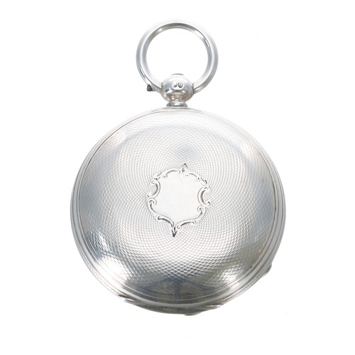 659 - Victorian silver fusee verge hunter pocket watch, London 1877, signed Rob't Cooper, Bristol, no. 505... 