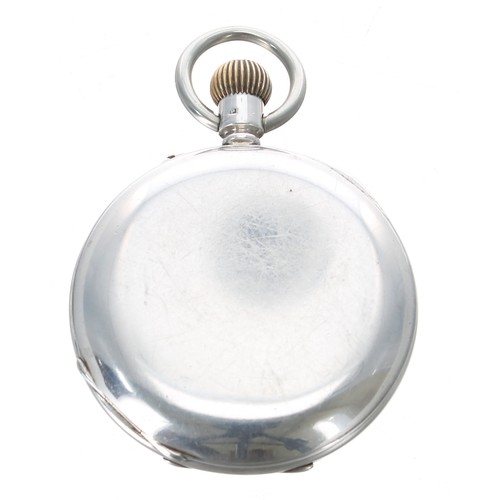 702 - Late Victorian silver lever half hunter pocket watch, Chester 1898, the three-quarter plate movement... 