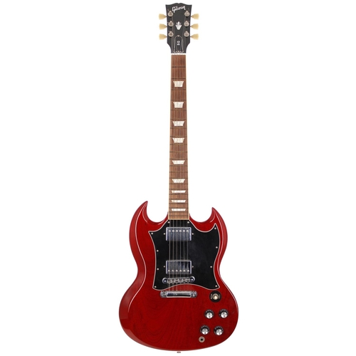 97 - 2010 Gibson SG Standard electric guitar, made in USA; Body: cherry finish, light scratches and marks... 