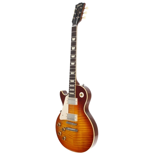 103 - 2013 Gibson Custom Shop 1959 Les Paul Reissue left handed electric guitar, made in USA; Body: lightl... 