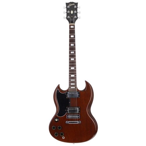 110 - 1978 Gibson SG standard left handed electric guitar, made in the USA; Body: walnut finished mahogany... 