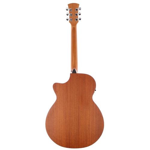 242 - 2018 Faith Venus Electrocut acoustic guitar, made in Indonesia; Back and sides: solid Indonesian mah... 