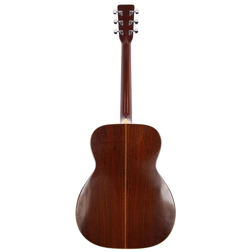 179 - 1977 Martin M-38 acoustic guitar, made in USA; Back and sides: rosewood, minor surface scratches; To... 